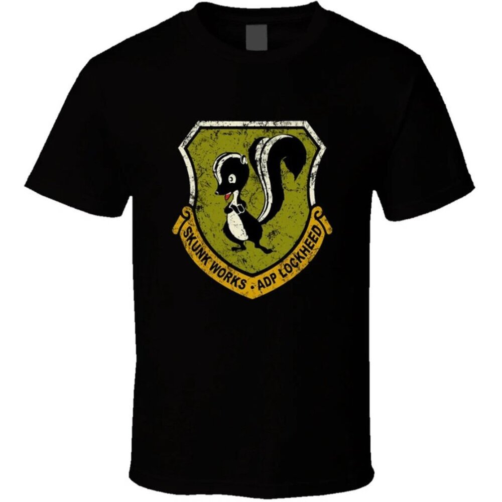 Lockheed Martin Skunk Works T-Shirt Retro Military Aviation Aircraft Logo Tee